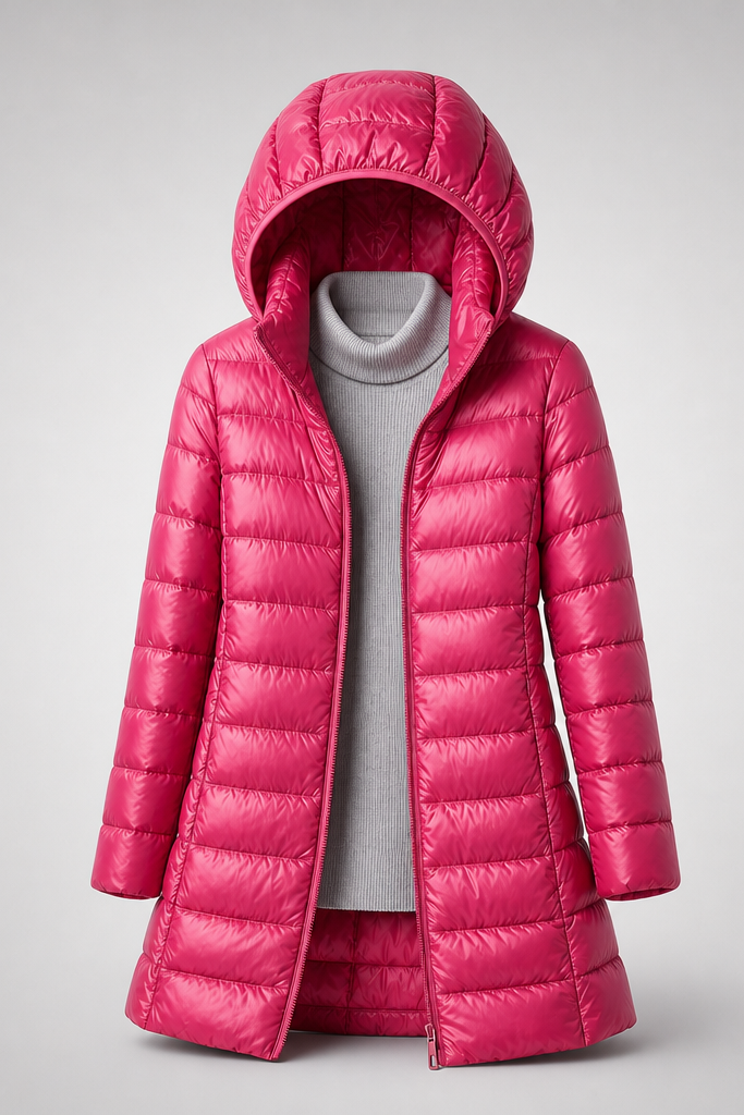 Feathra Ultralight Down Jacket in fuchsia