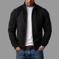 ARDEN™ SUEDE BOMBER JACKET in black
