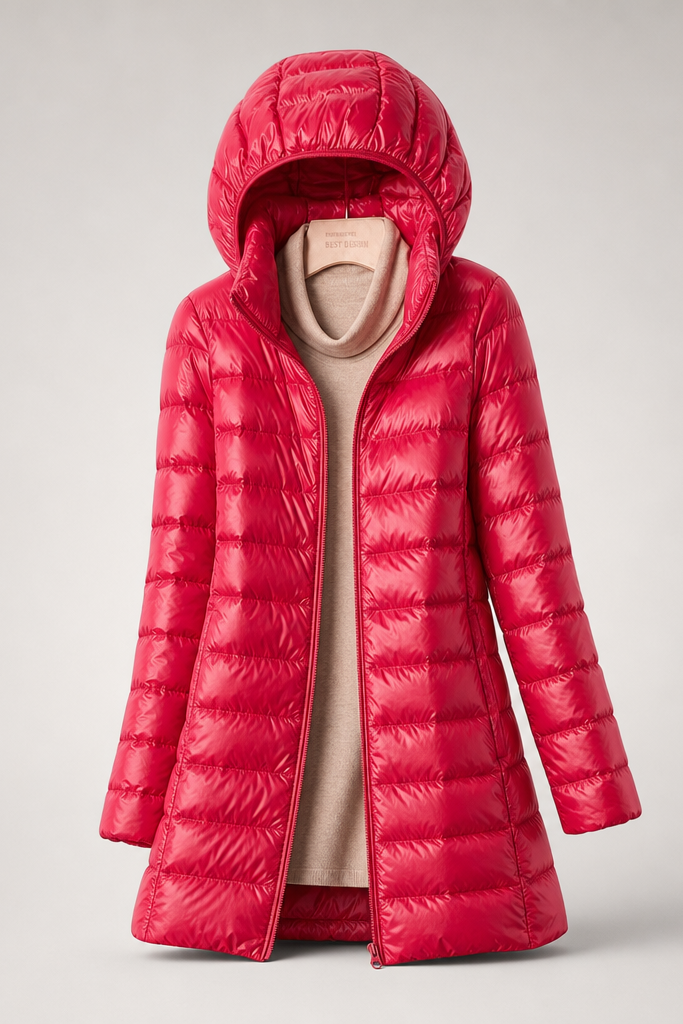 Feathra Ultralight Down Jacket in red