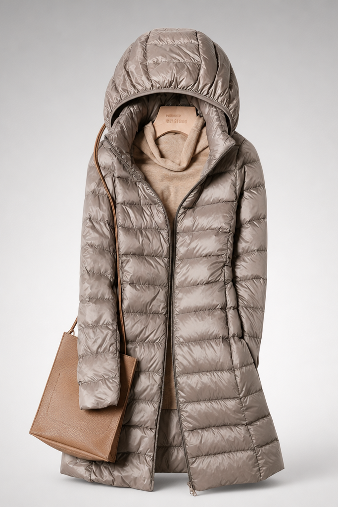 Feathra Ultralight Down Jacket in stone