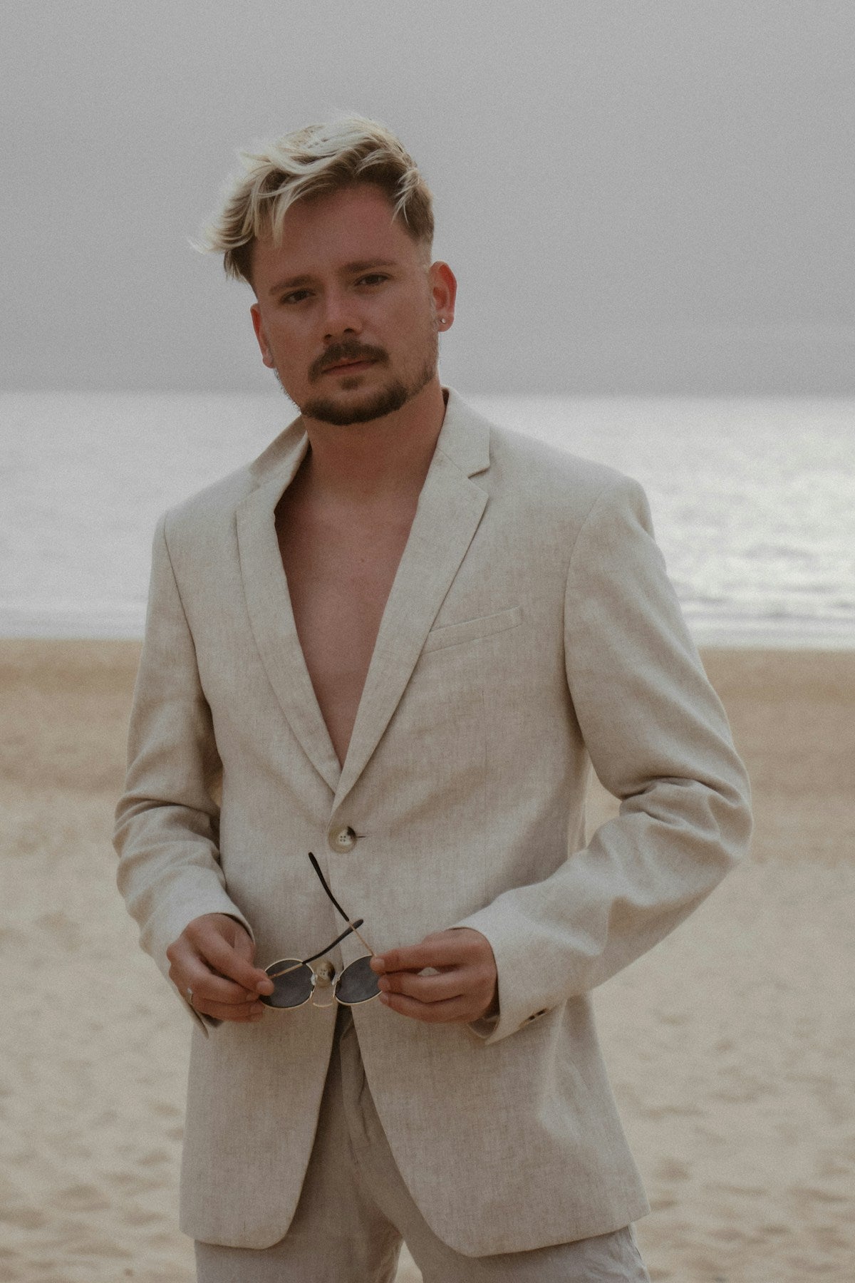 Vance Unstructured Linen Blazer