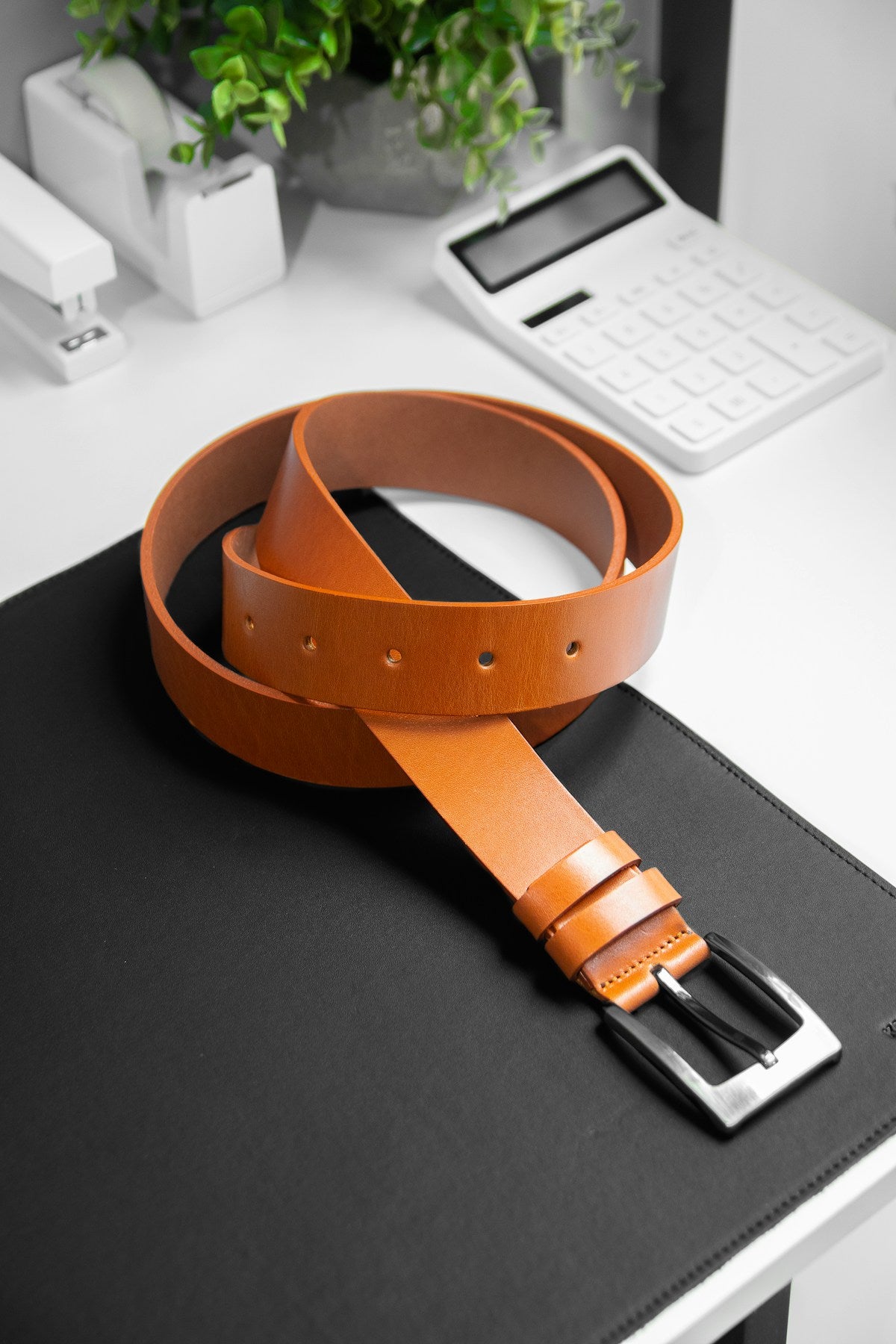 Pierce Bridle Leather Belt