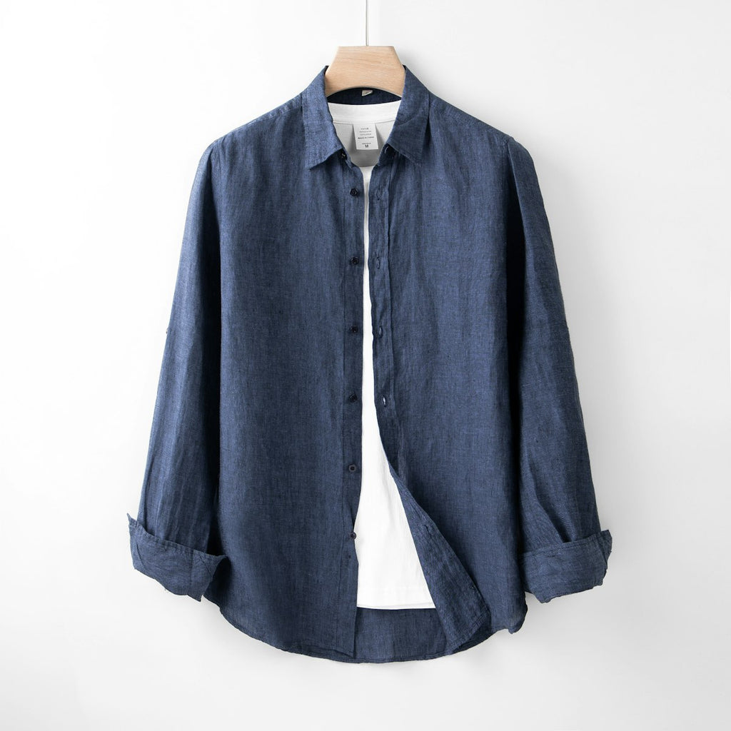 Otto Linen Camp-Collar Shirt